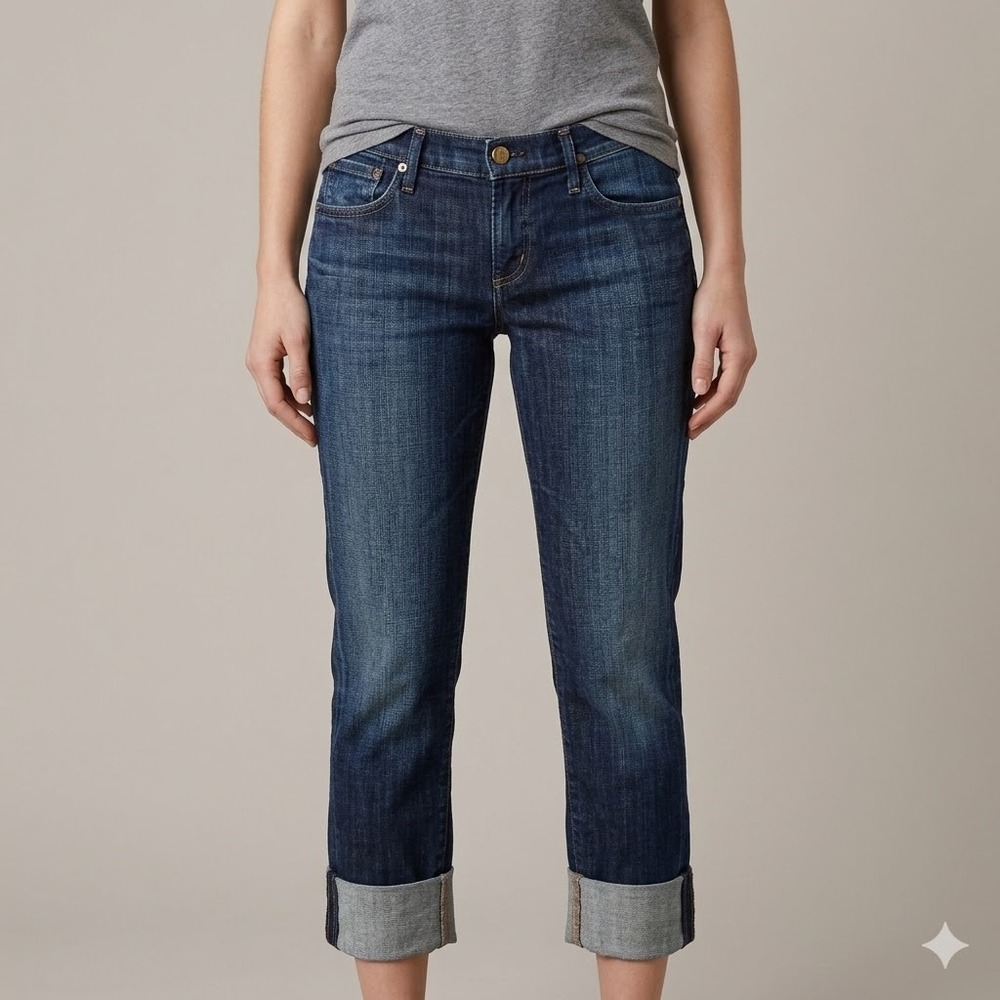 Citizens‎ of Humanity Thompson Mid Rise Skinny Cropped Cuff Jeans Womens 26 EUC